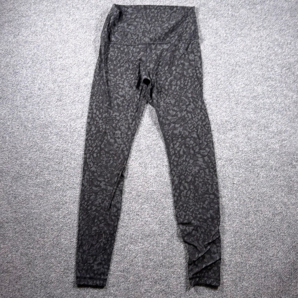 Lululemon Align High-Rise Pant 28 Women 8 Grey Black Camo Nulu Fabric Leggings